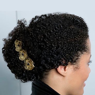 Garnier Fructis Curl Stretch Loosening Pudding - Curly French Twist - low-maintenance hairstyle for office to night out - soft, defined curls